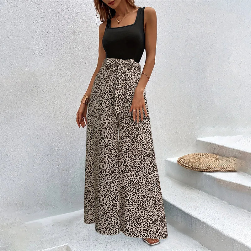 Wild Elegance Wide-Leg Pants