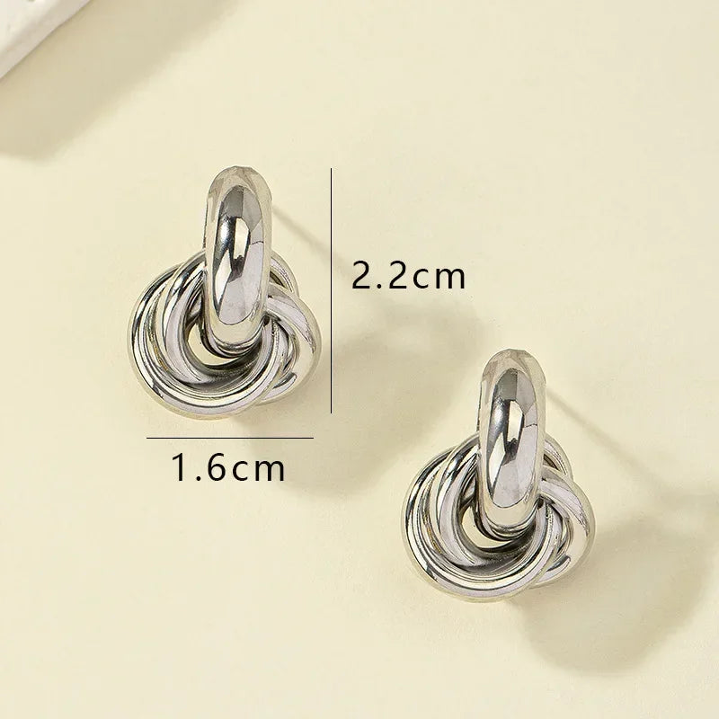 Pendientes de plata de lujo Mia