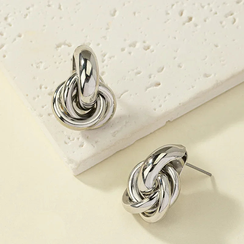 Pendientes de plata de lujo Mia