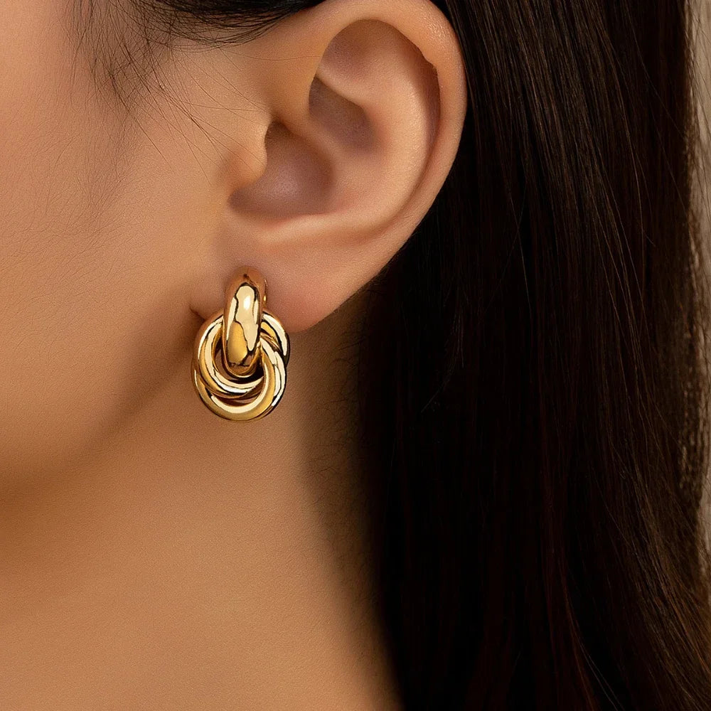 Pendientes de plata de lujo Mia
