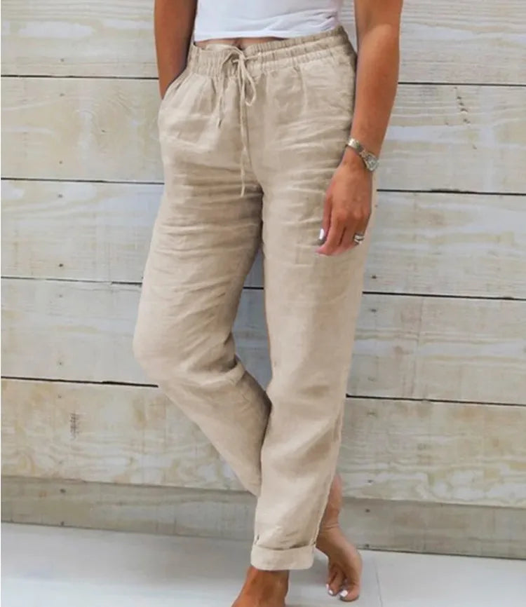BreezeLuxe Linen Pants - Summer 2025
