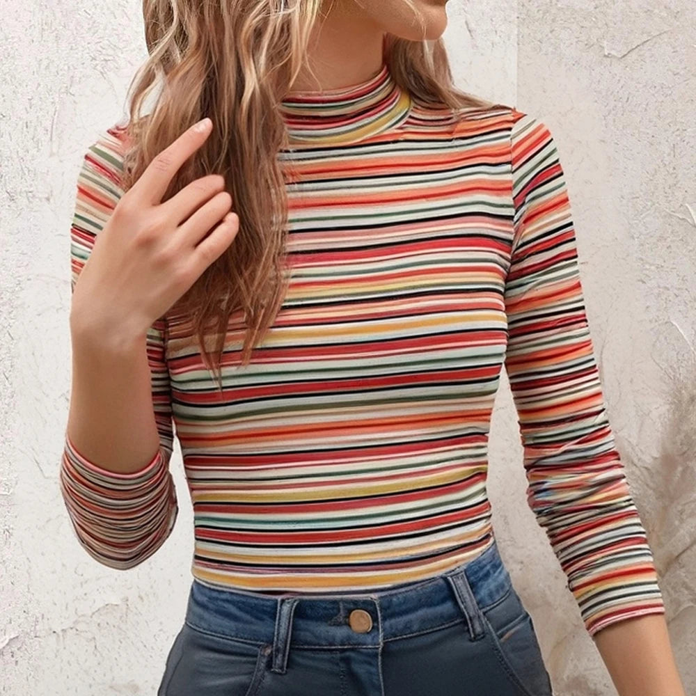 Camiseta de cuello alto ColorPop