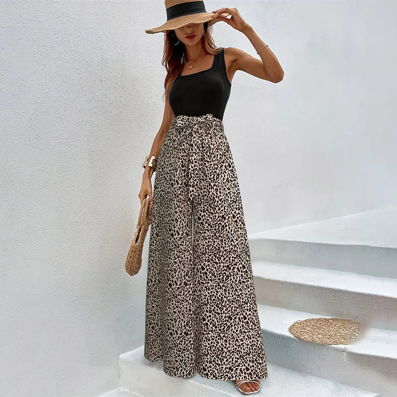 Wild Elegance Wide-Leg Pants