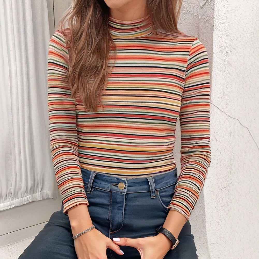 Camiseta de cuello alto ColorPop