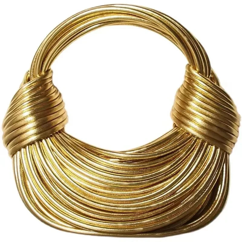 Bolso de noche de lujo con tejido de cuerda
