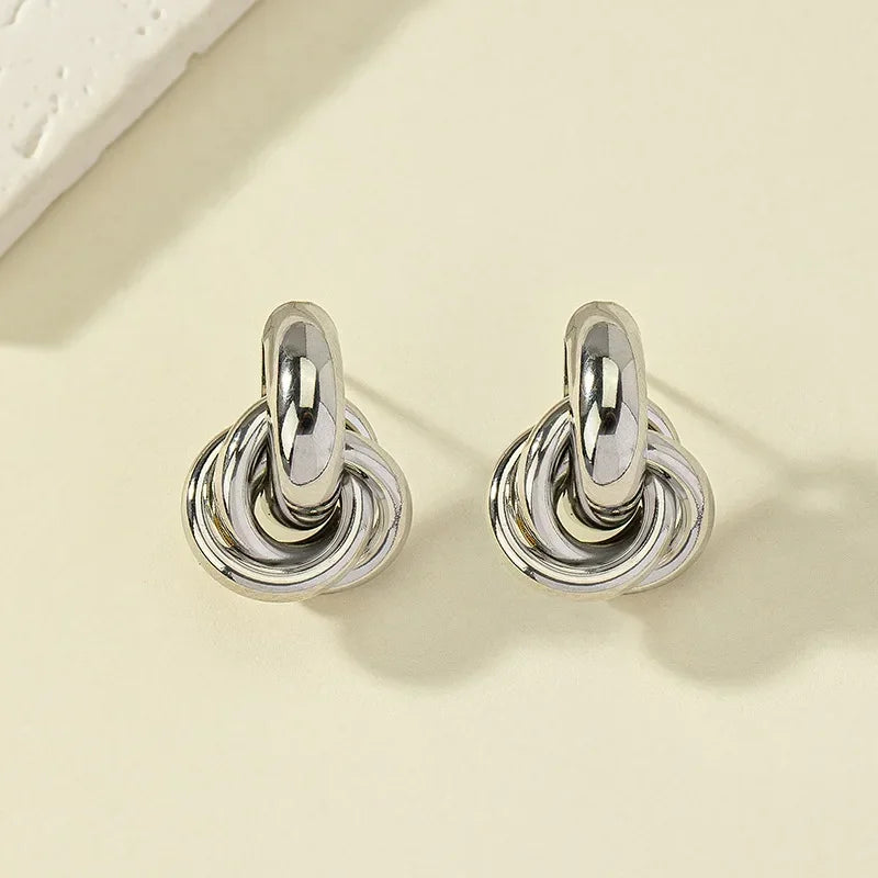 Pendientes de plata de lujo Mia