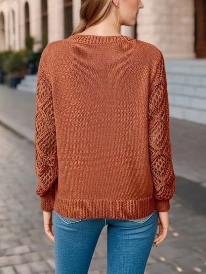 Cozy Vibes V-Neck Knit Sweater