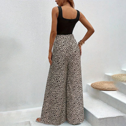 Wild Elegance Wide-Leg Pants