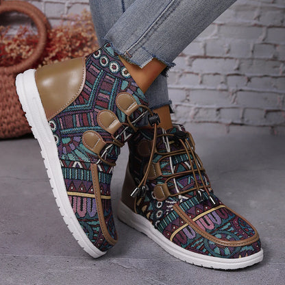 Stylish Winter Flat Ankle Boots for Women