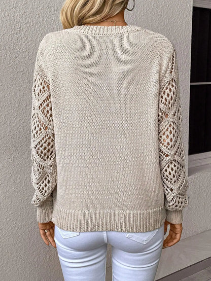 Cozy Vibes V-Neck Knit Sweater