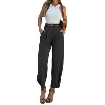 High-Waist Suit Trousers