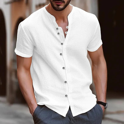 Camisa de lino Noah Stand-Up