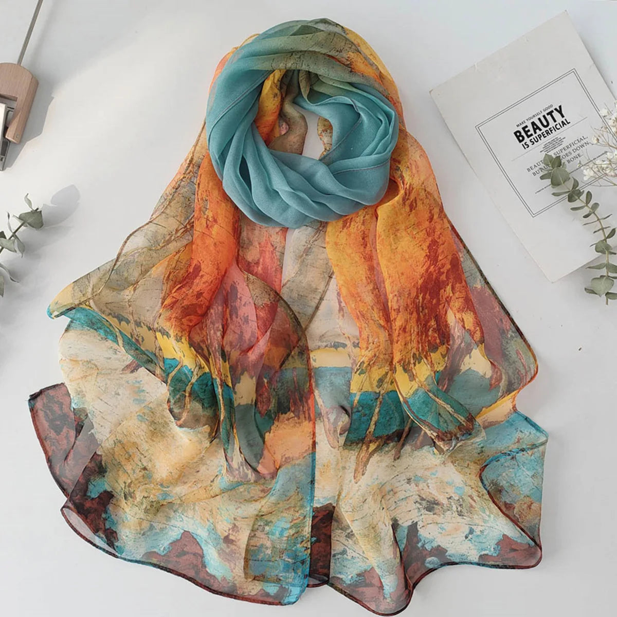 Nature’s Palette Shawl Scarf