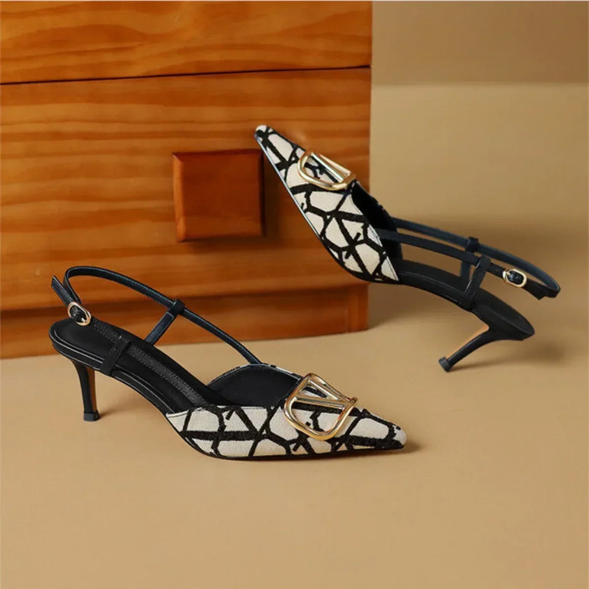 Pointed Elegance Stiletto Sandals