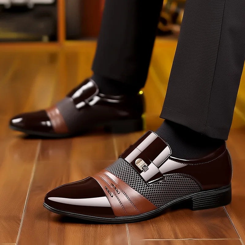 Black Business Casual Oxford Shoes for Men