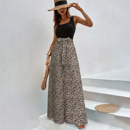 Wild Elegance Wide-Leg Pants