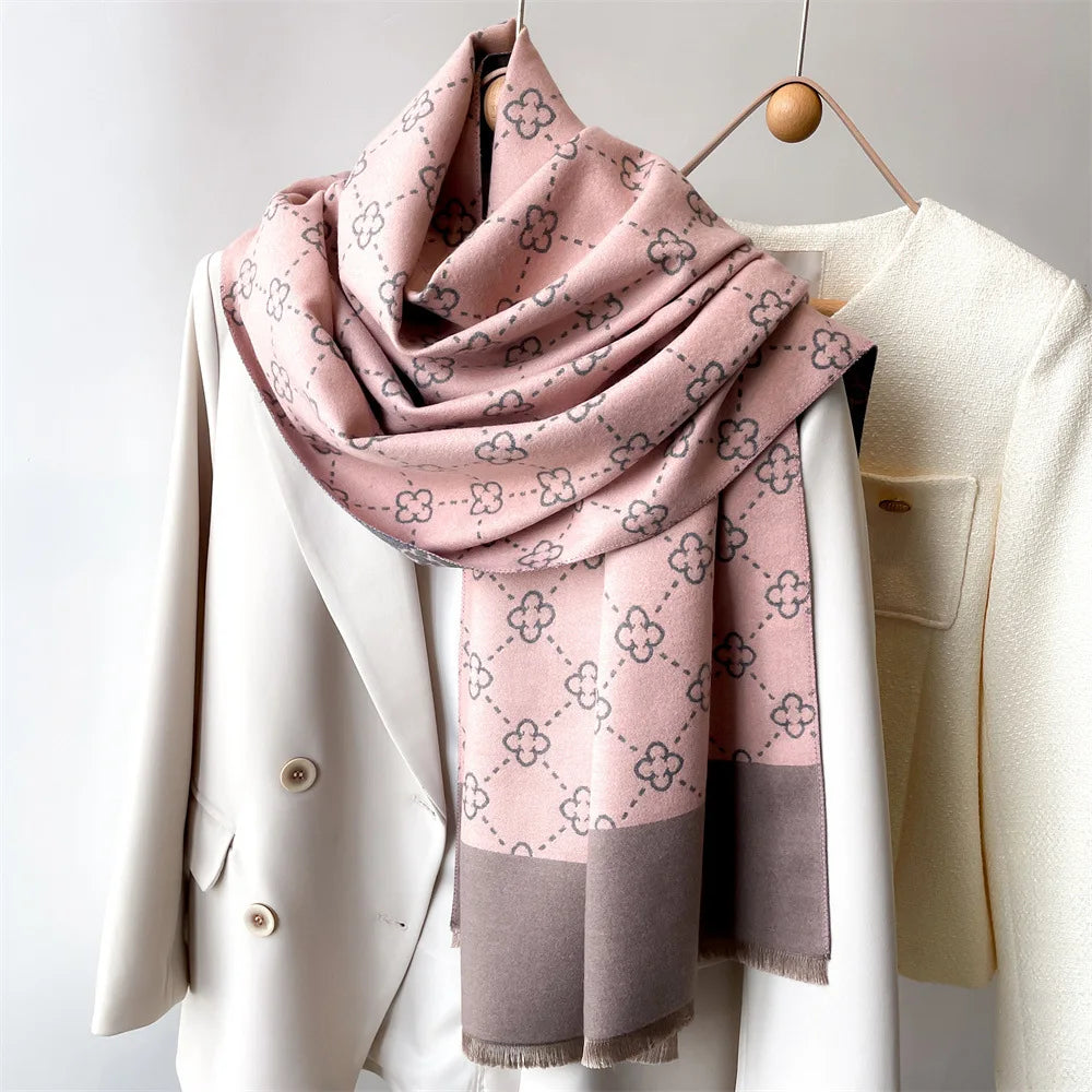 LuxeFlora Floral Elegance Scarf