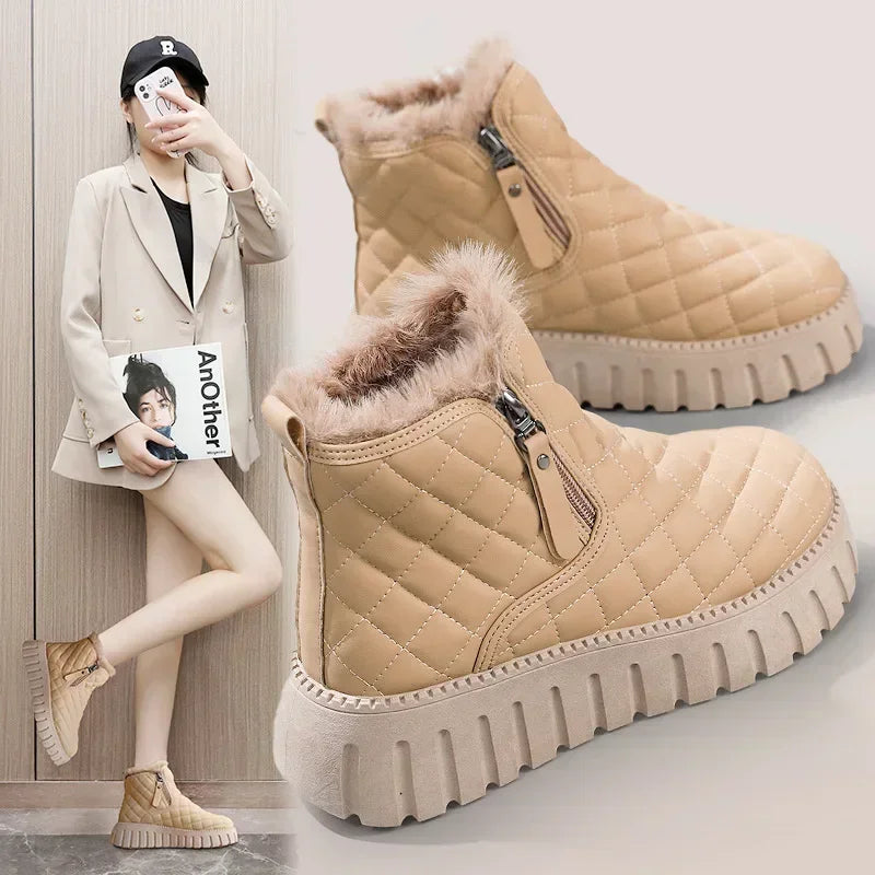 Plush-Lined Boots for Women