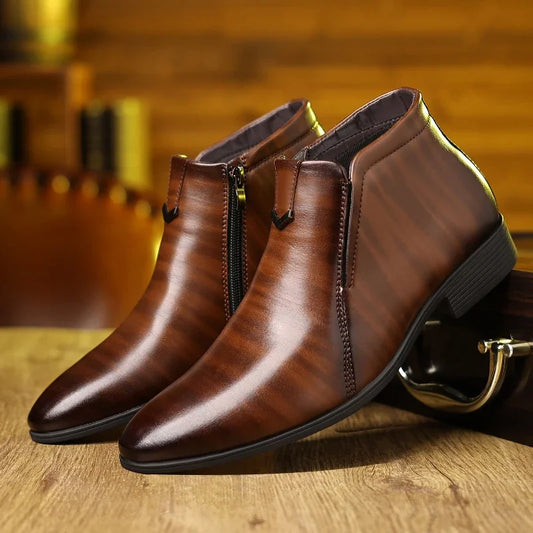 Crafted Luxe Retro Ankle Boots