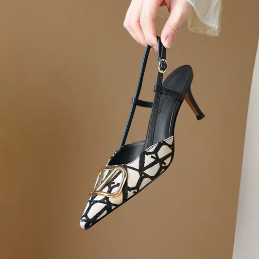 Pointed Elegance Stiletto Sandals